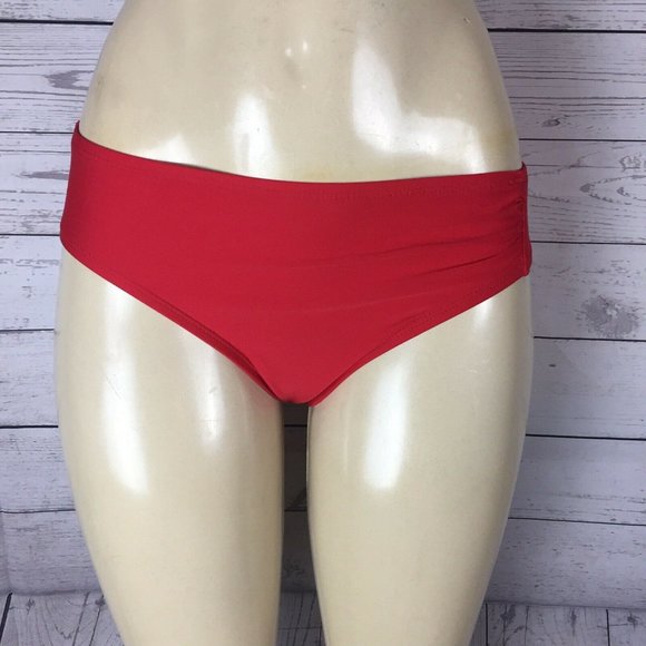ALEX MARIE Women's Bikini Bottom Red Color Size 8, - Picture 1 of 4